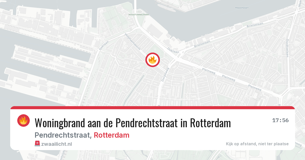 Woningbrand aan de Pendrechtstraat in Rotterdam — 28 mrt 2026