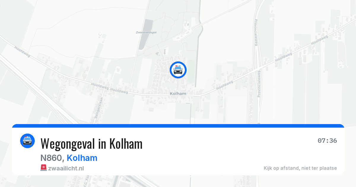 Wegongeval in Kolham — 30 mrt 2026