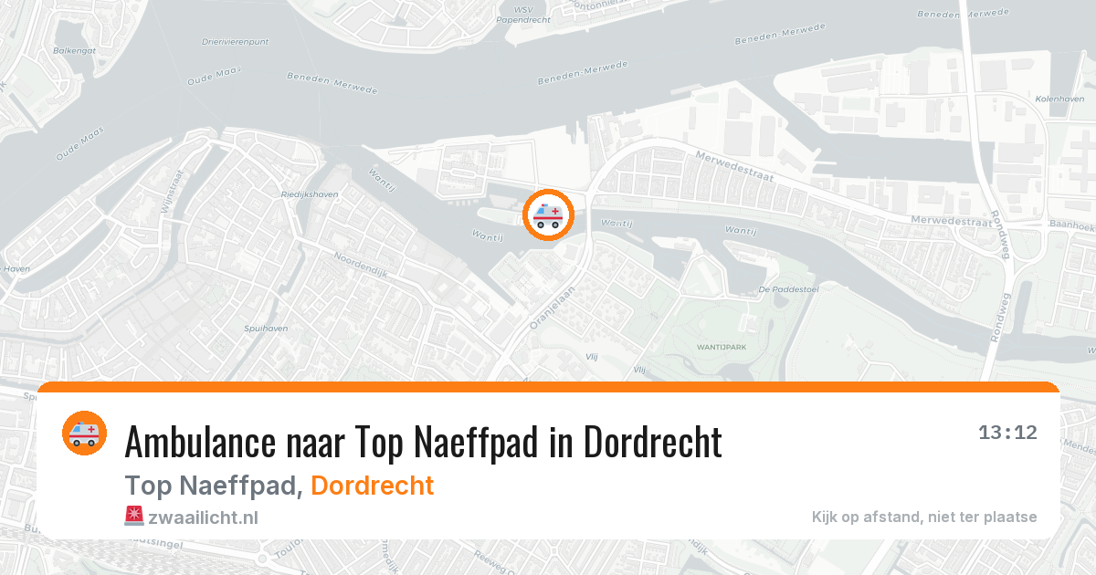 Ambulance naar Top Naeffpad in Dordrecht — 20 mrt 2026