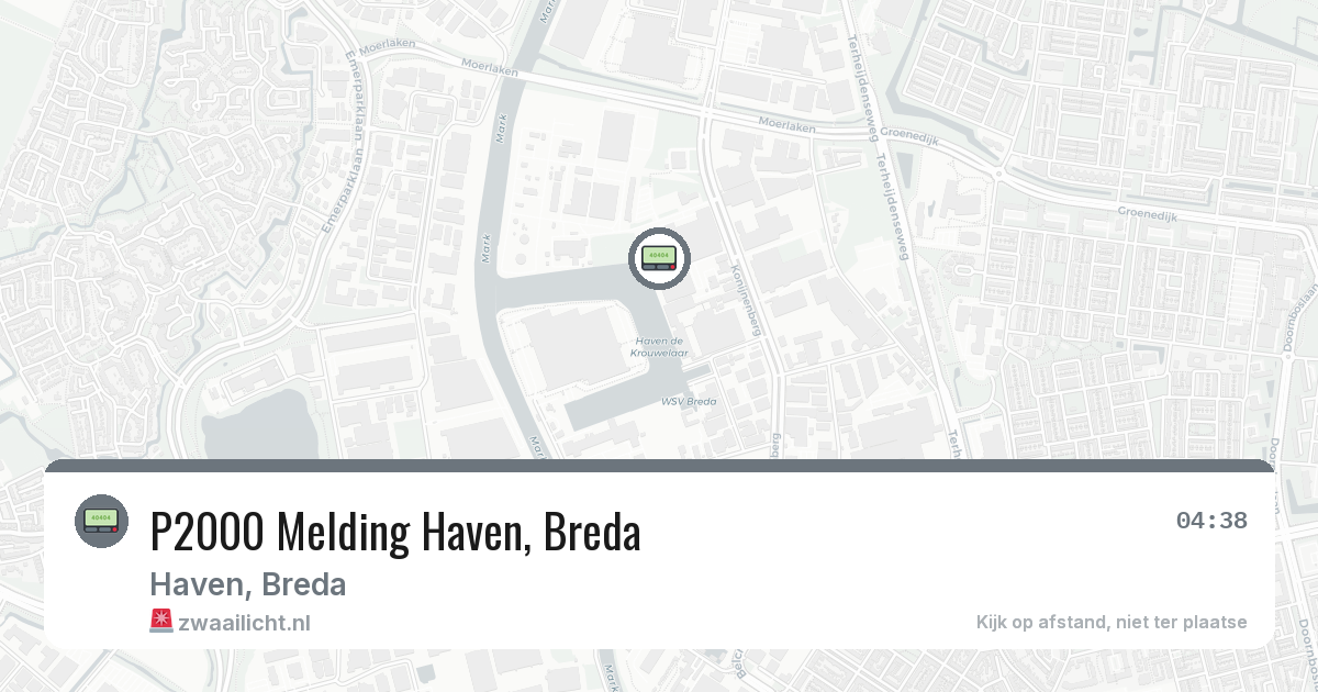 P2000 Melding Haven, Breda — 30 jul 2026