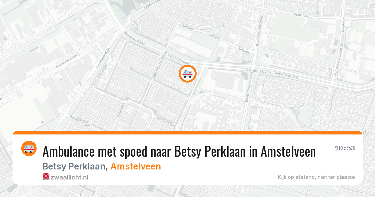 Ambulance met spoed naar Betsy Perklaan in Amstelveen — 7 apr 2026