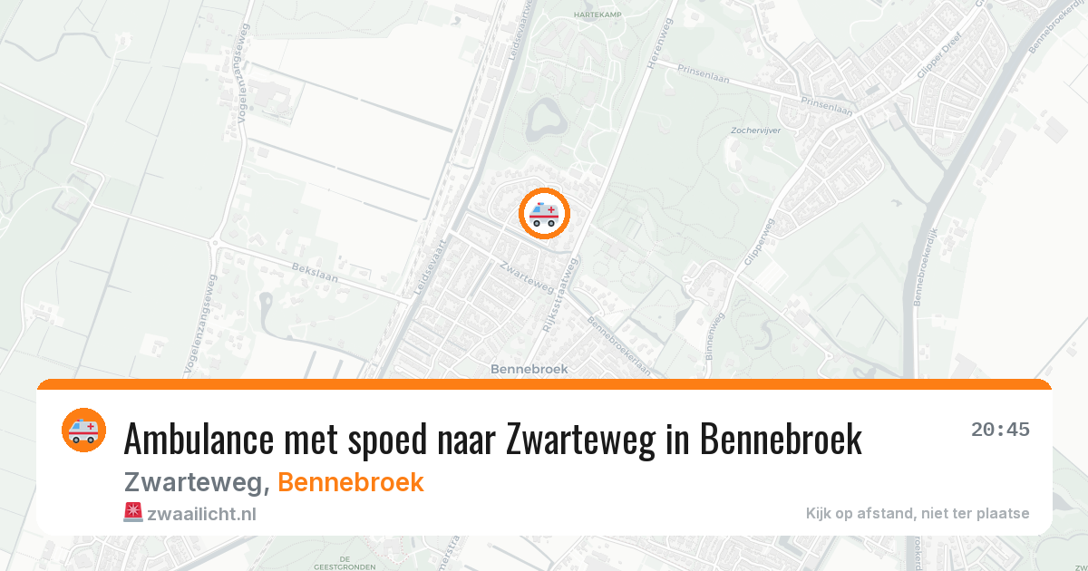 Ambulance met spoed naar Zwarteweg in Bennebroek — 4 apr 2026