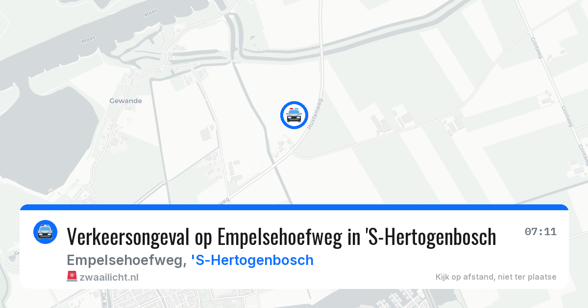 Verkeersongeval op Empelsehoefweg in 'S-Hertogenbosch — 11 feb 2026