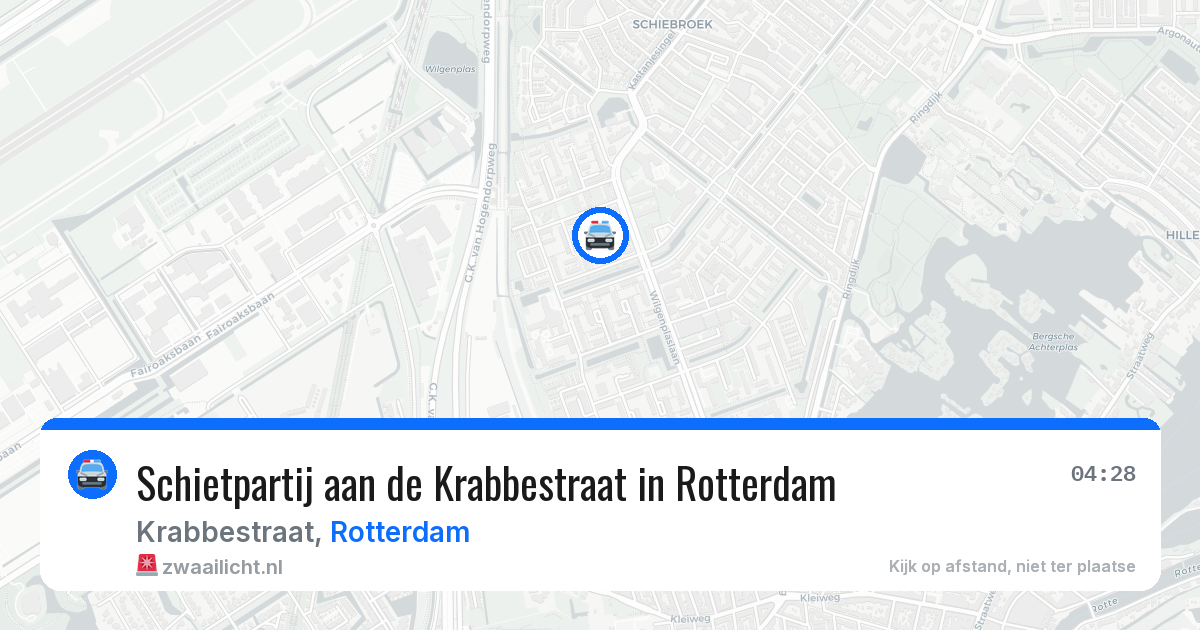 Schietpartij aan de Krabbestraat in Rotterdam — 16 mei 2026