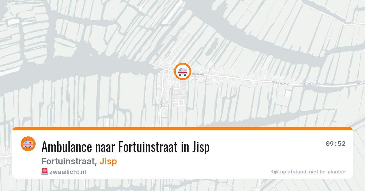 Ambulance naar Fortuinstraat in Jisp — 15 mei 2026
