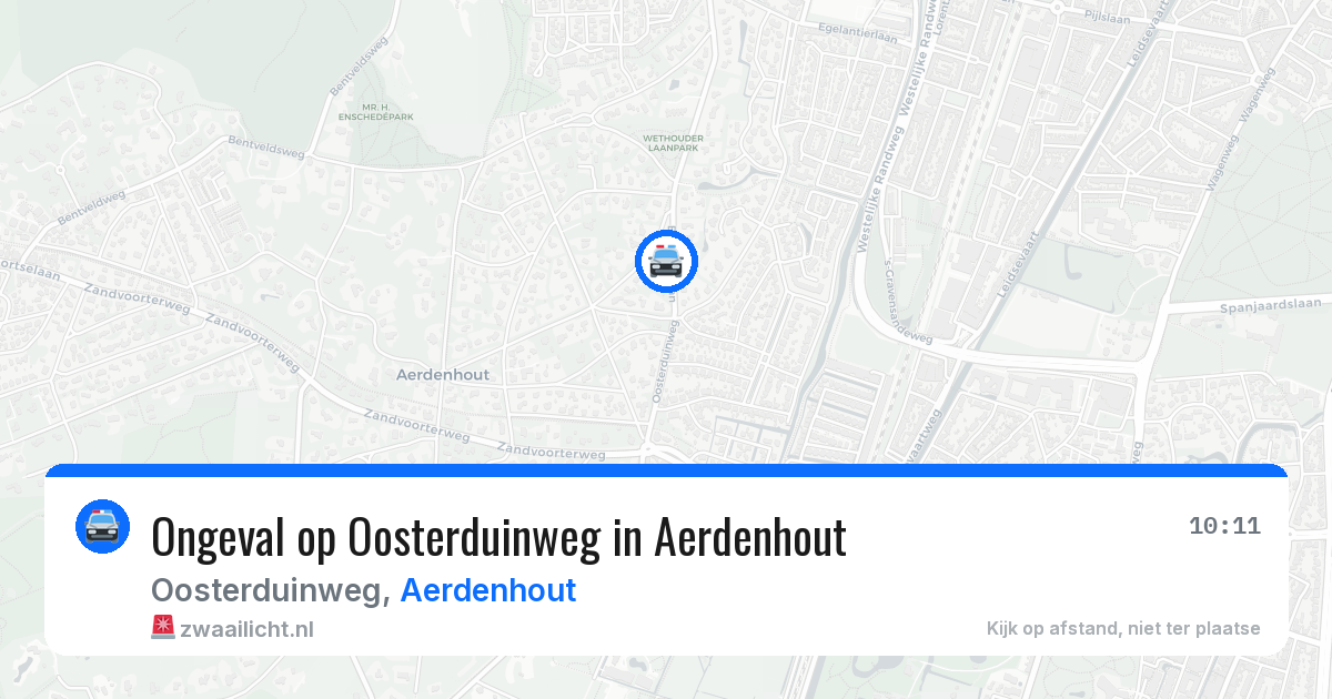 Ongeval op Oosterduinweg in Aerdenhout — 20 jun 2026