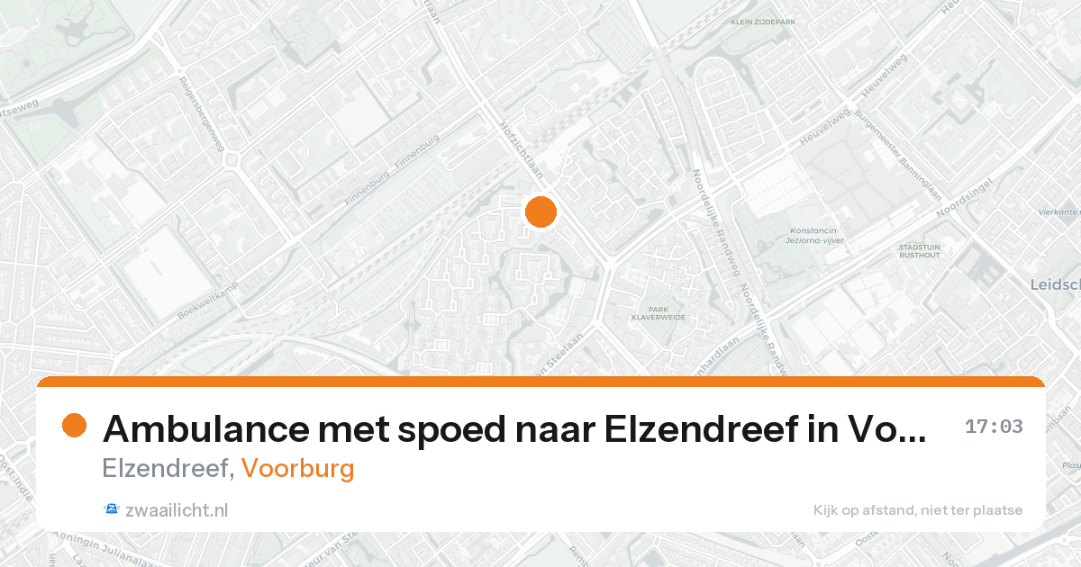 Ambulance met spoed naar Elzendreef in Voorburg — 30 jan 2026