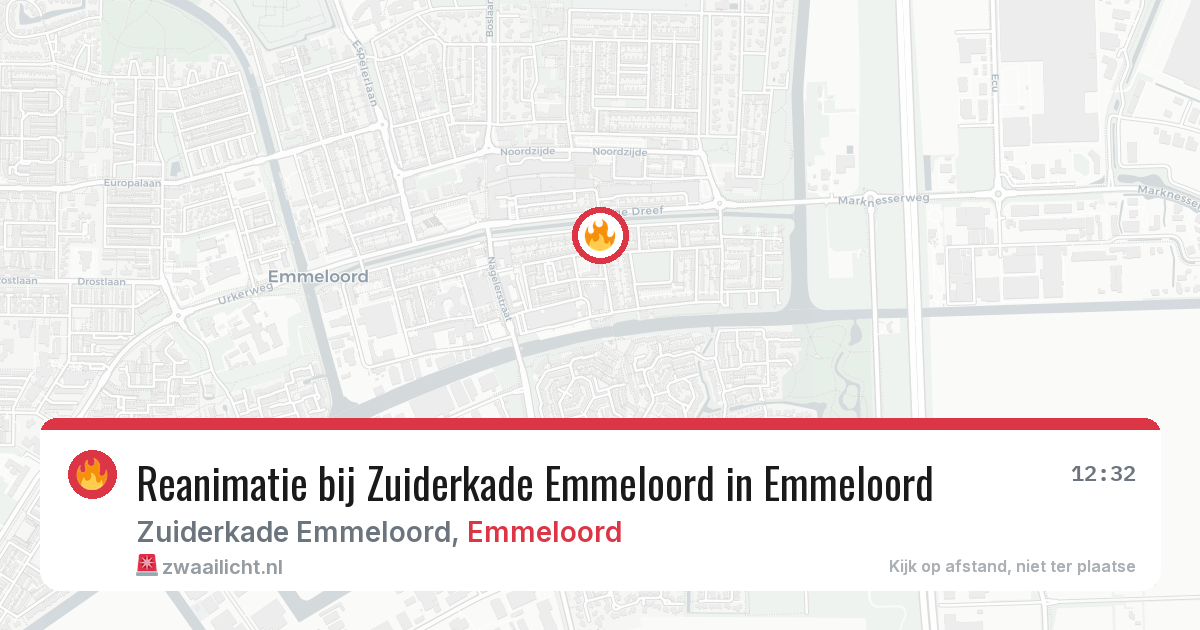 Reanimatie bij Zuiderkade Emmeloord in Emmeloord — 31 mrt 2026