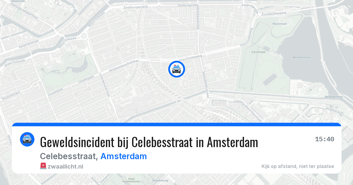 Geweldsincident bij Celebesstraat in Amsterdam — 26 jun 2026