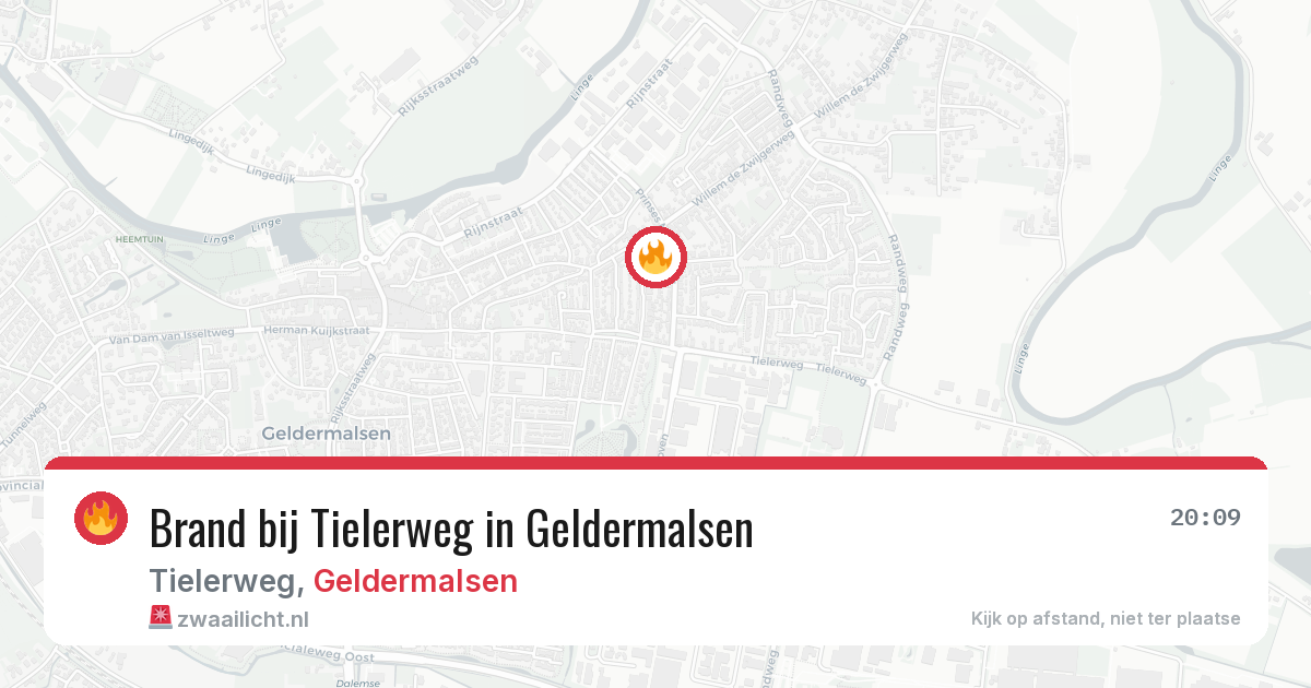 Brand bij Tielerweg in Geldermalsen — 30 jul 2026