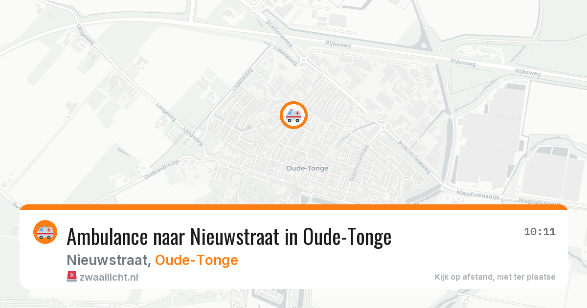 Ambulance naar Nieuwstraat in Oude-Tonge — 9 aug 2026