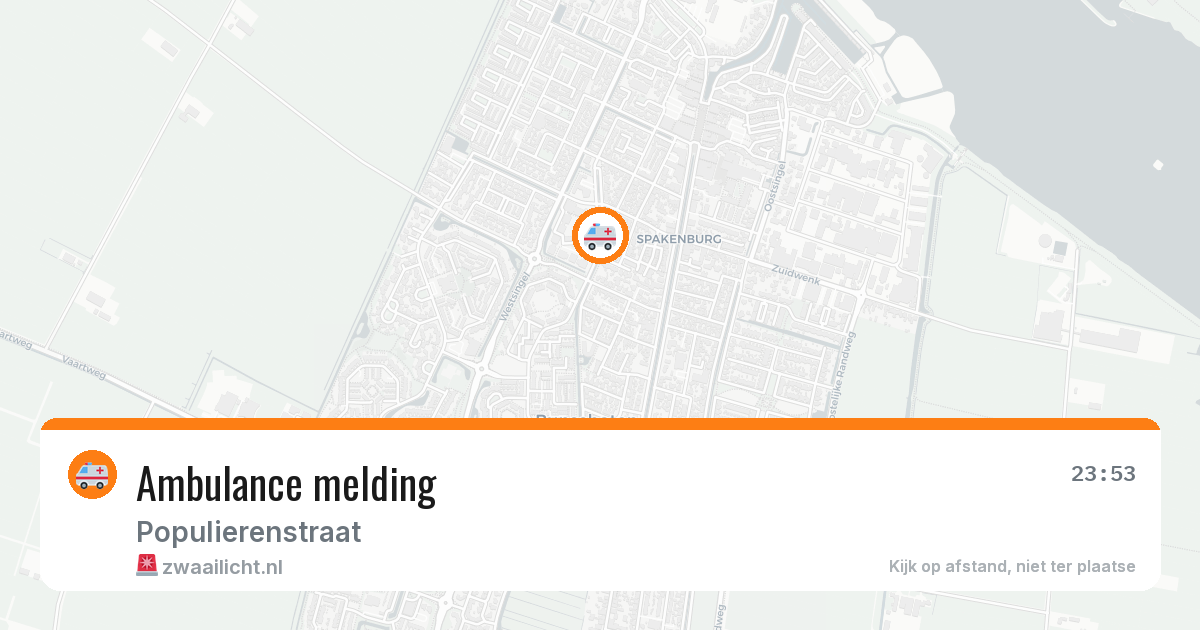 Ambulance melding — 13 mrt 2026