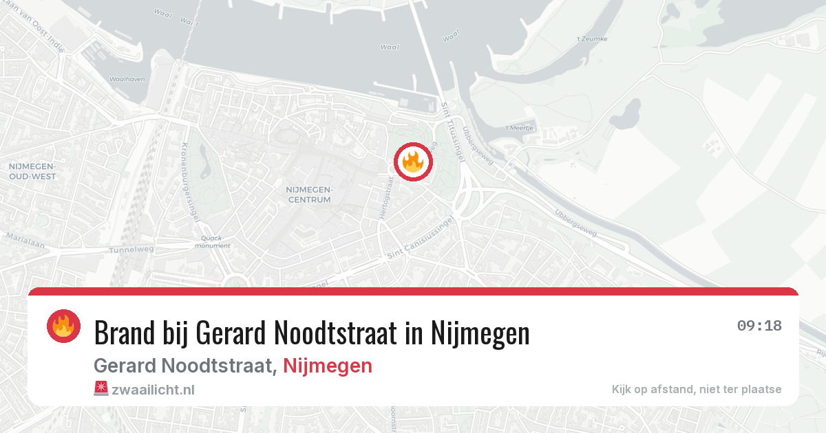 Brand bij Gerard Noodtstraat in Nijmegen — 4 apr 2026