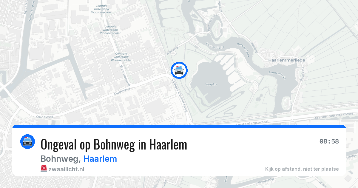 Ongeval op Bohnweg in Haarlem — 24 mei 2026