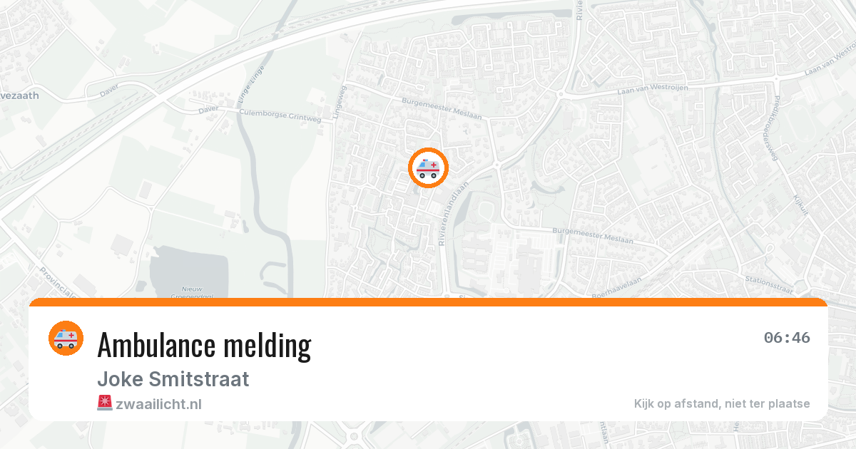 Ambulance melding — 15 apr 2026