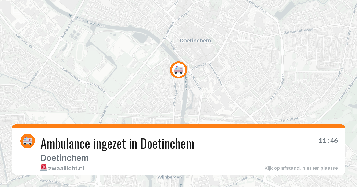 Ambulance ingezet in Doetinchem — 12 aug 2026