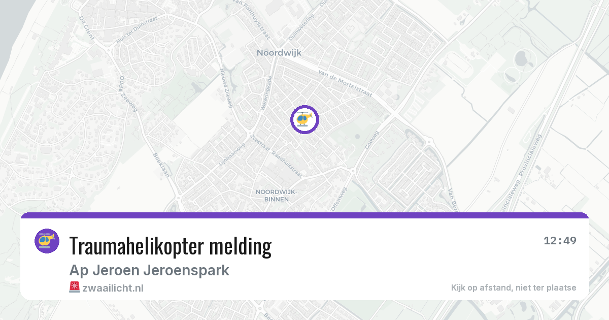 Traumahelikopter melding — 30 jan 2026