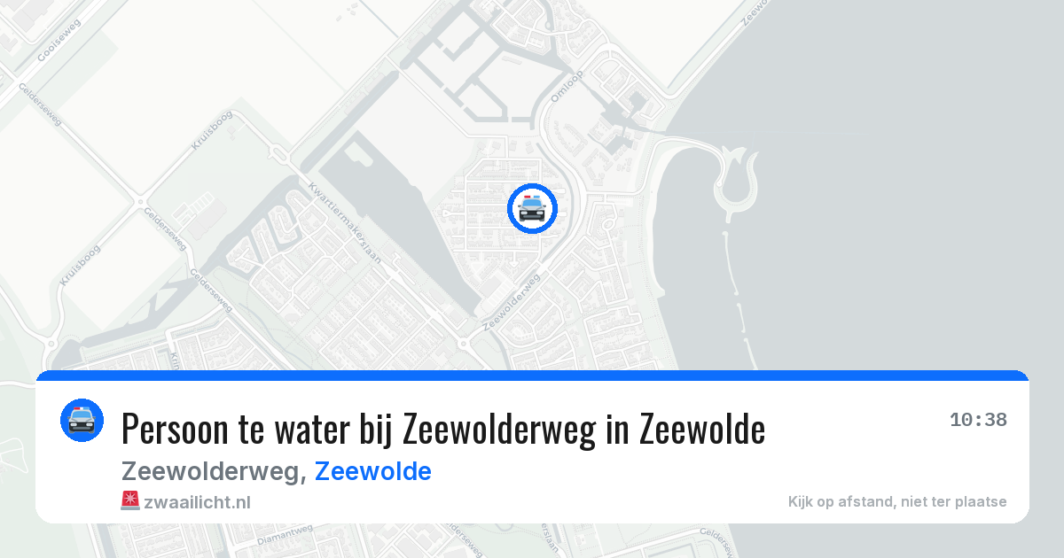 Persoon te water bij Zeewolderweg in Zeewolde — 27 jan 2026