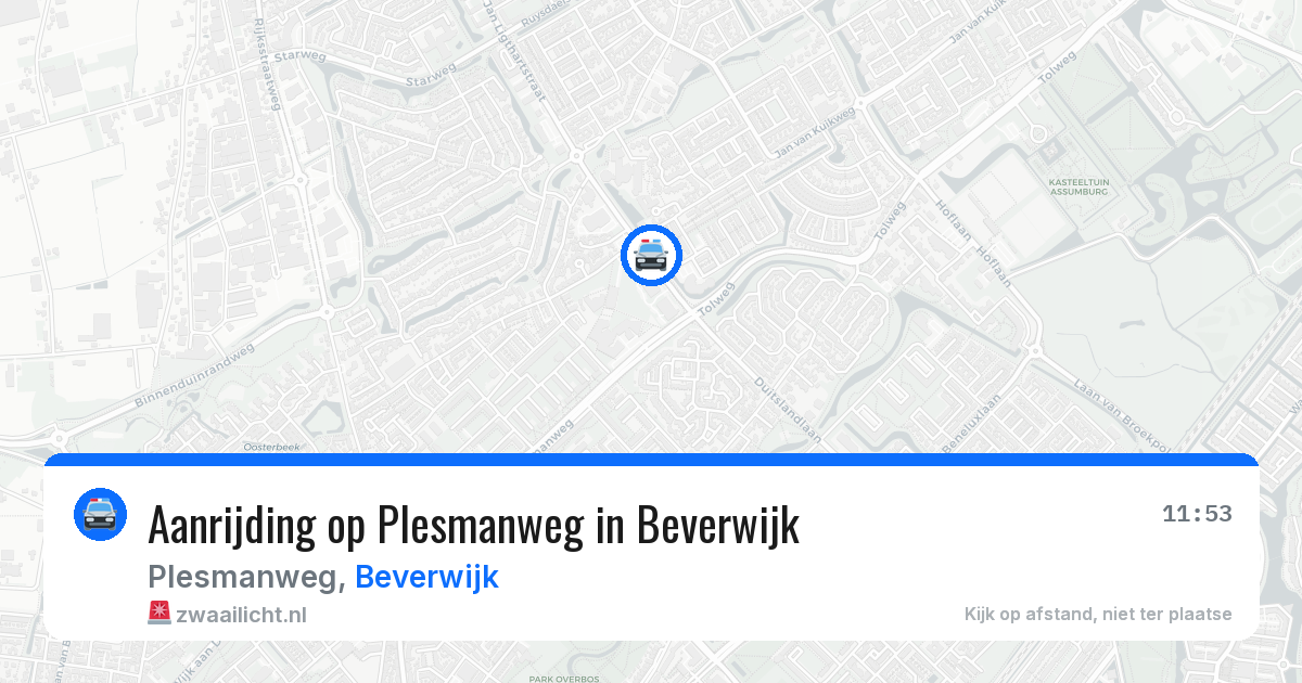 Aanrijding op Plesmanweg in Beverwijk — 22 mei 2026