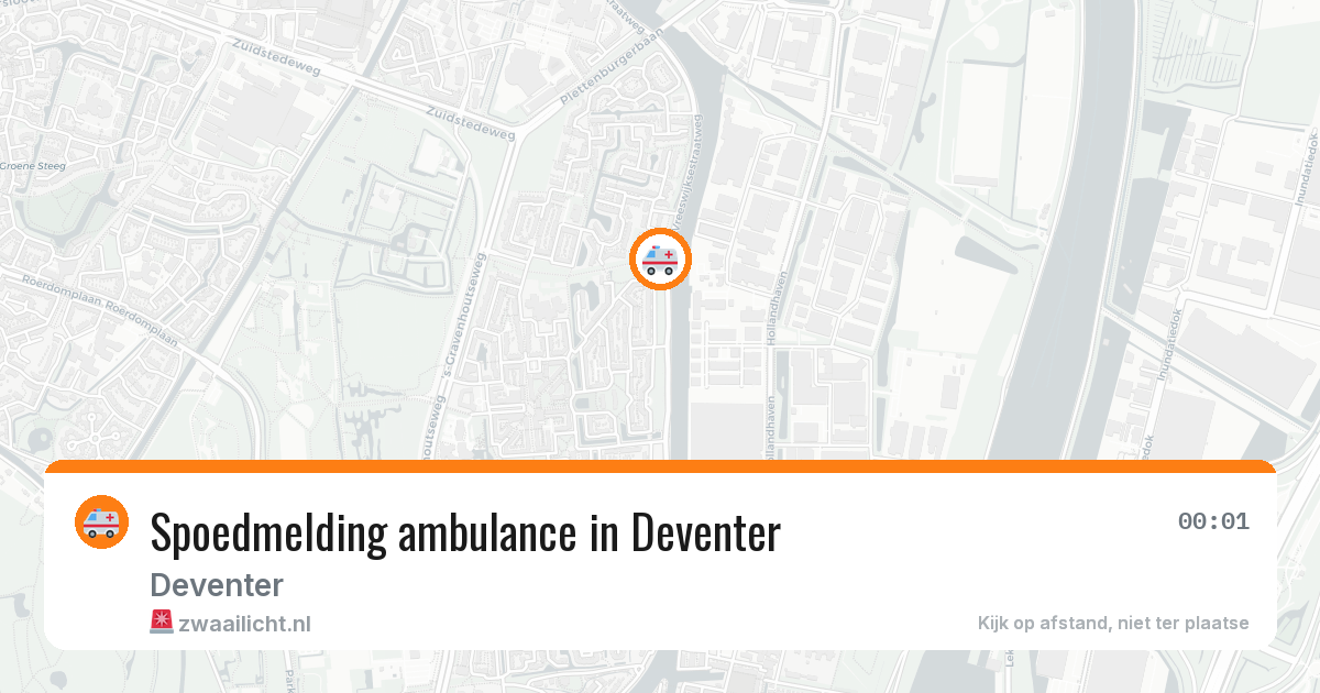 Spoedmelding ambulance in Deventer — 29 jan 2026