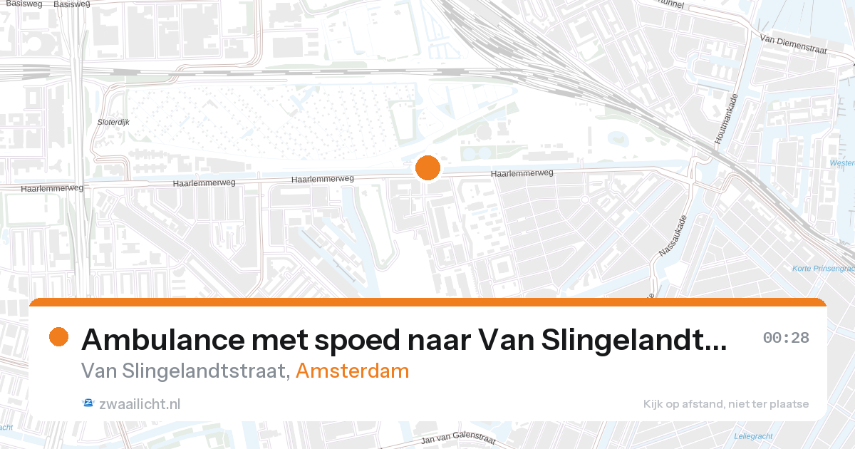 Ambulance met spoed naar Van Slingelandtstraat in Amsterdam — 31 jan 2026