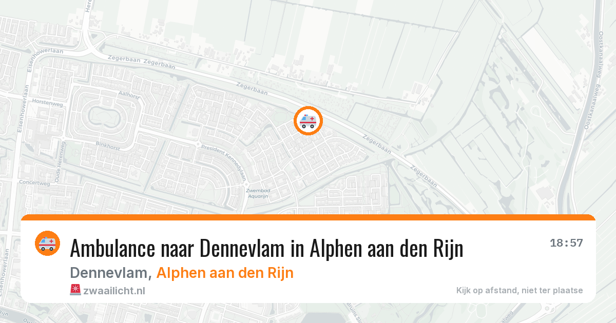 Ambulance naar Dennevlam in Alphen aan den Rijn — 1 jul 2026