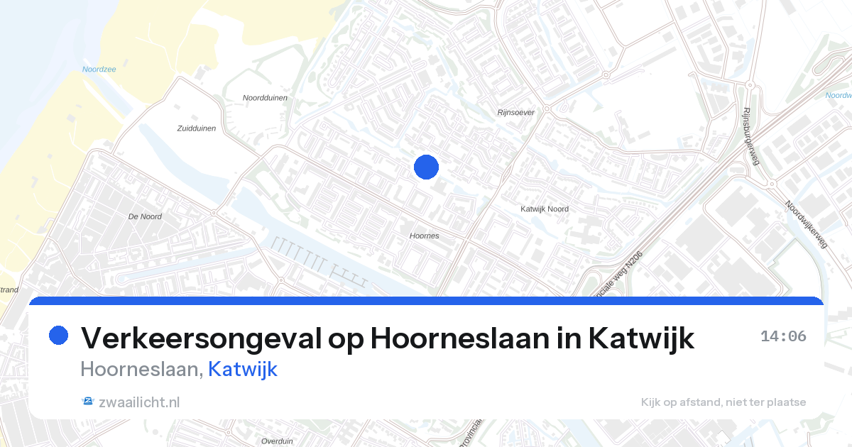 Verkeersongeval op Hoorneslaan in Katwijk — 27 aug 2026
