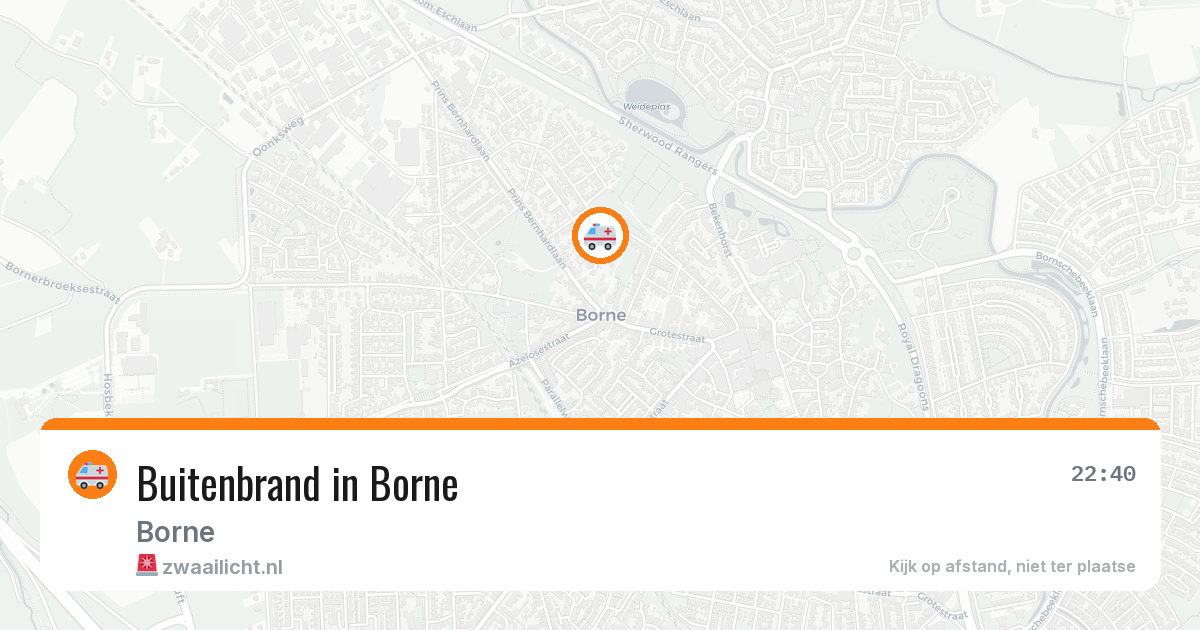 Buitenbrand in Borne — 24 mei 2026