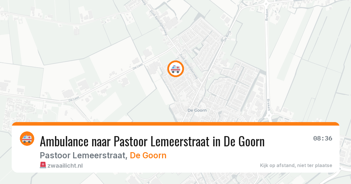 Ambulance naar Pastoor Lemeerstraat in De Goorn — 29 jan 2026