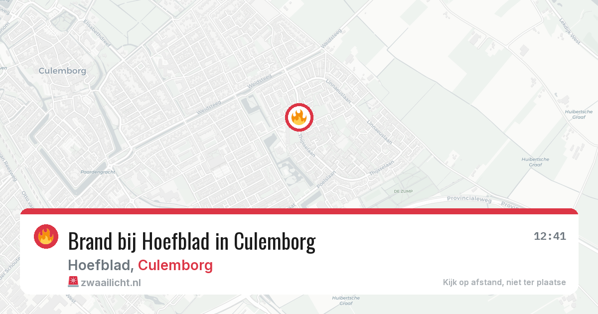 Brand bij Hoefblad in Culemborg — 14 mei 2026