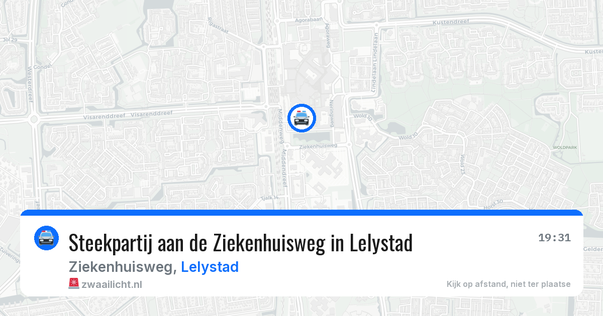 Steekpartij aan de Ziekenhuisweg in Lelystad — 27 jan 2026