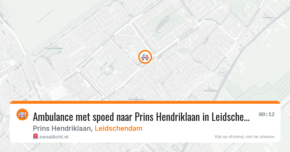 Ambulance met spoed naar Prins Hendriklaan in Leidschendam — 7 mei 2026