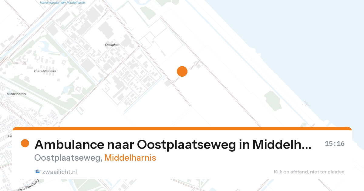 Ambulance naar Oostplaatseweg in Middelharnis — 13 jun 2026