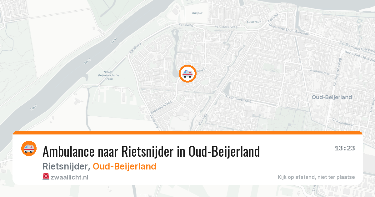 Ambulance naar Rietsnijder in Oud-Beijerland — 4 mei 2026