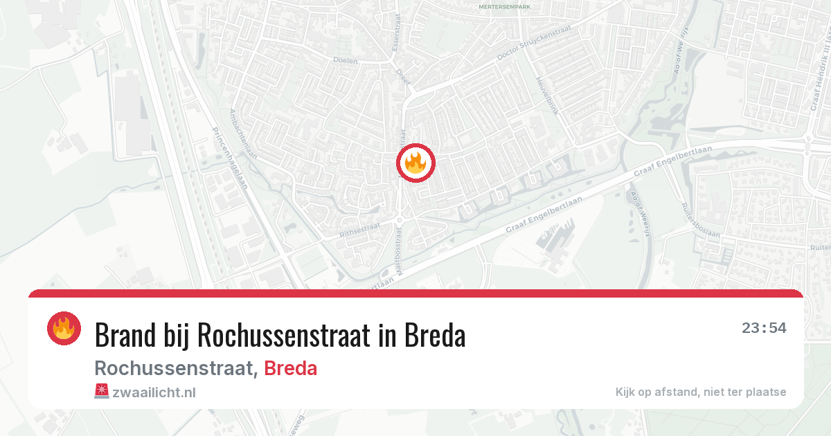 Brand bij Rochussenstraat in Breda — 22 mei 2026