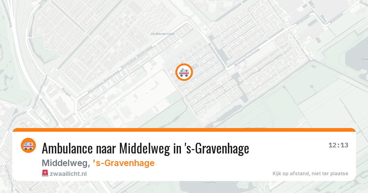Ambulance naar Middelweg in 's-Gravenhage — 2 mei 2026