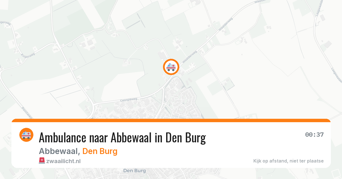 Ambulance naar Abbewaal in Den Burg — 24 jul 2026