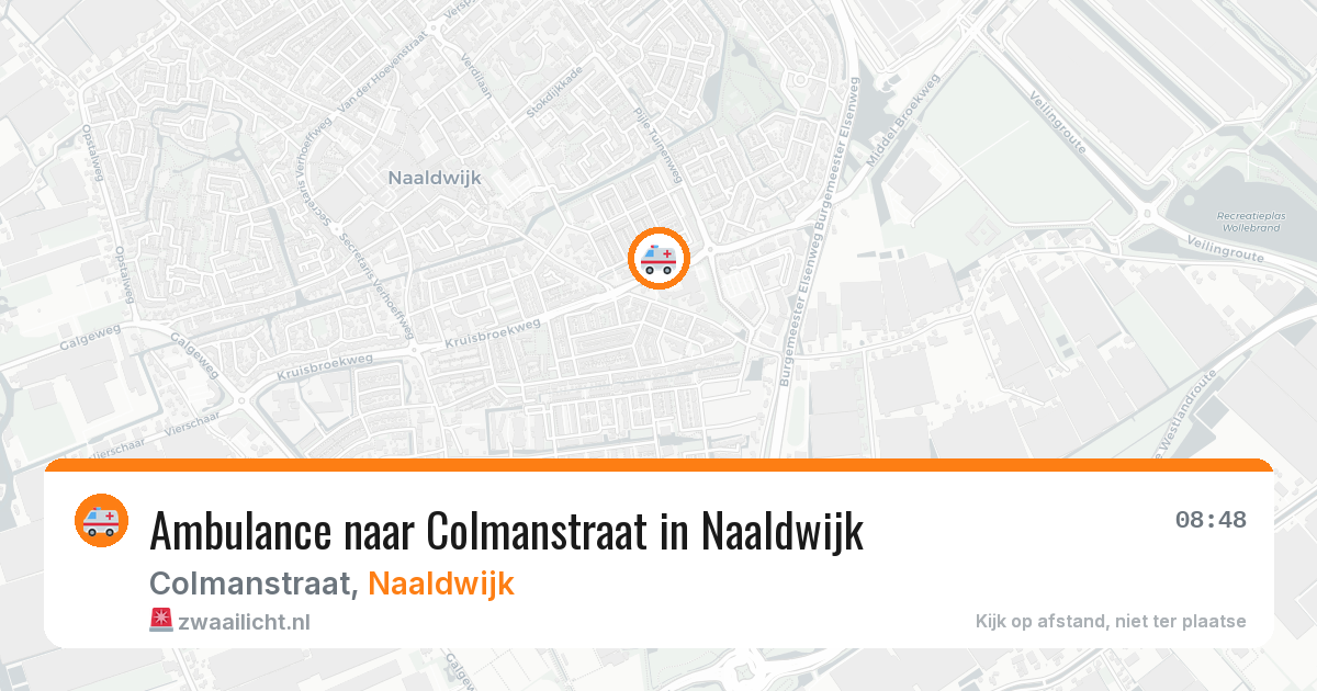 Ambulance naar Colmanstraat in Naaldwijk — 27 jun 2026