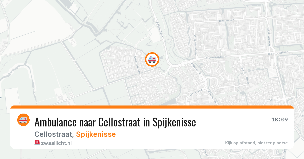 Ambulance naar Cellostraat in Spijkenisse — 17 jul 2026