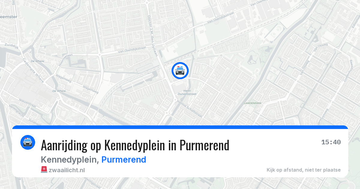 Aanrijding op Kennedyplein in Purmerend — 6 jun 2026