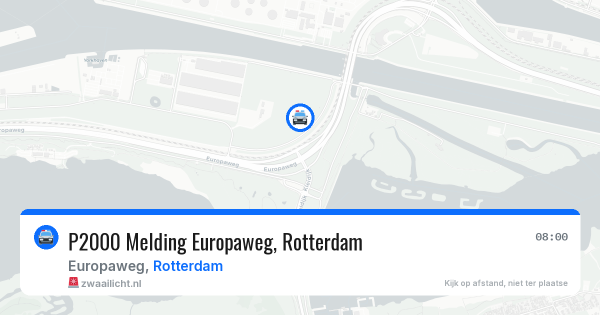 P2000 Melding Europaweg, Rotterdam — 11 jun 2026