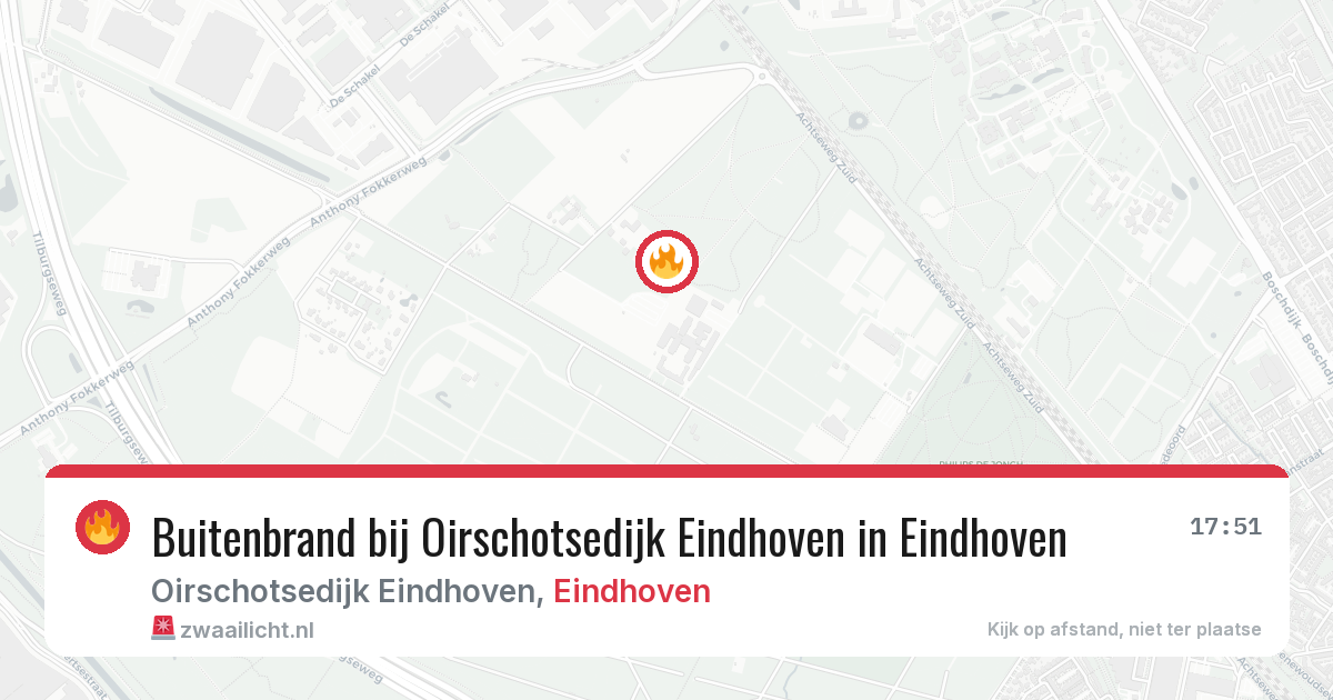 Buitenbrand bij Oirschotsedijk Eindhoven in Eindhoven — 15 jul 2026