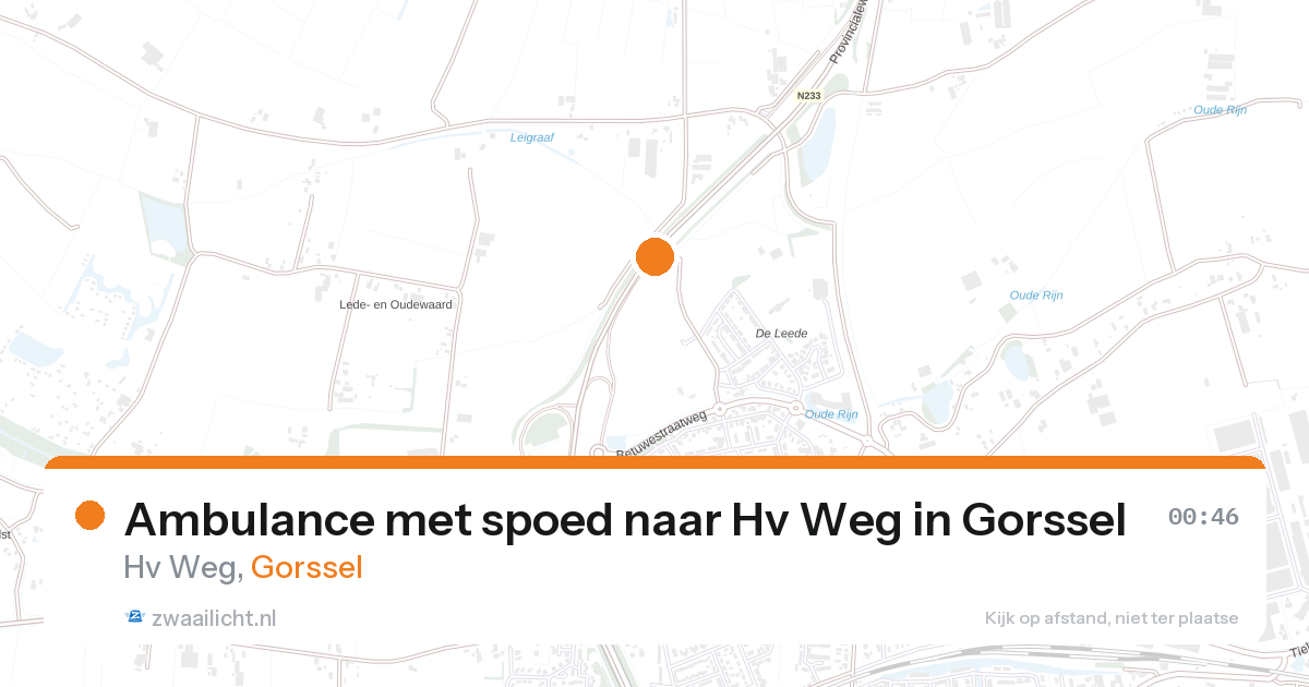 Ambulance met spoed naar Hv Weg in Gorssel — 6 feb 2026