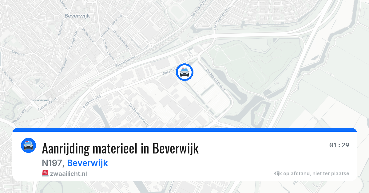 Aanrijding materieel in Beverwijk — 27 apr 2026