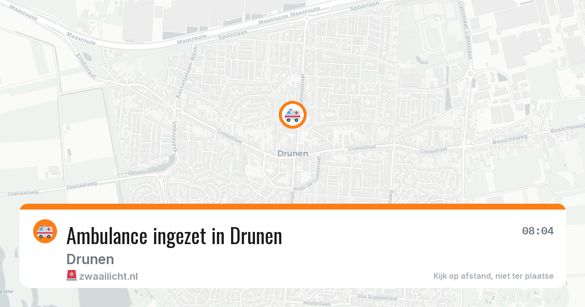 Ambulance ingezet in Drunen — 24 jun 2026