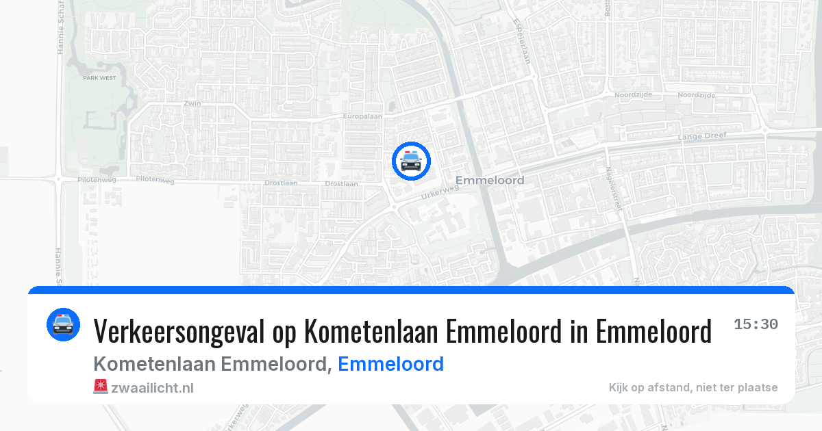 Verkeersongeval op Kometenlaan Emmeloord in Emmeloord — 12 mei 2026