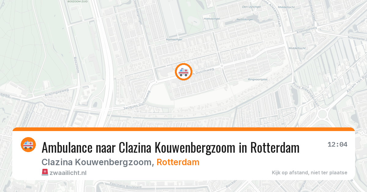 Ambulance naar Clazina Kouwenbergzoom in Rotterdam — 29 jun 2026