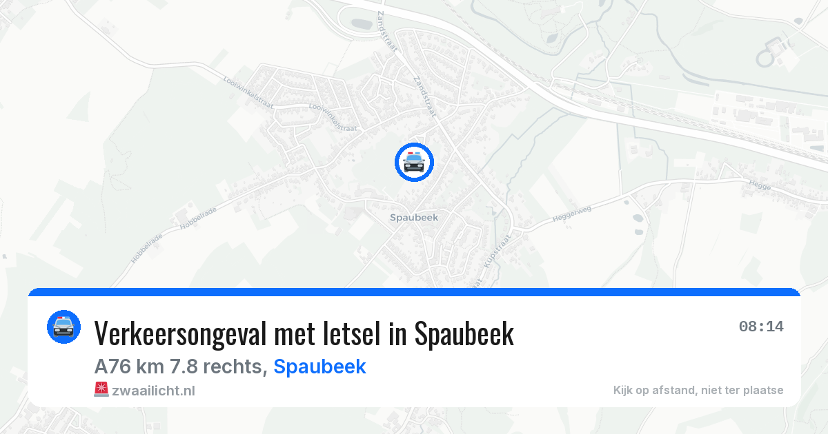 Verkeersongeval met letsel in Spaubeek — 12 feb 2026