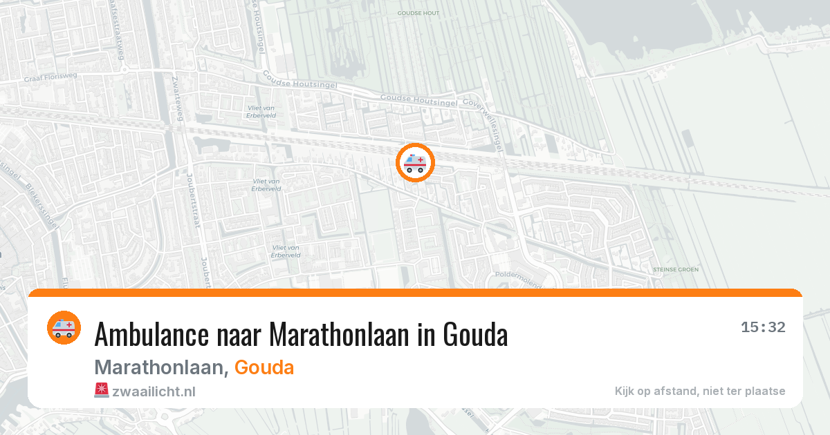 Ambulance naar Marathonlaan in Gouda — 26 mrt 2026