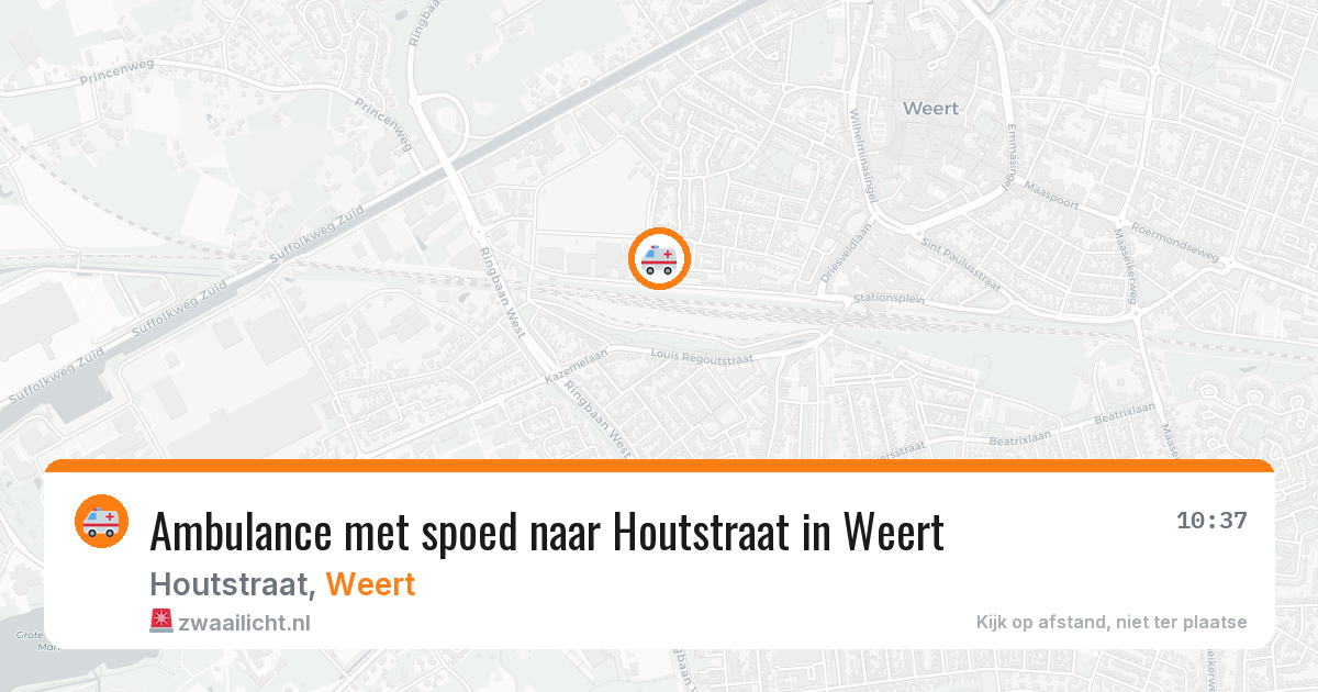 Ambulance met spoed naar Houtstraat in Weert — 21 jan 2026